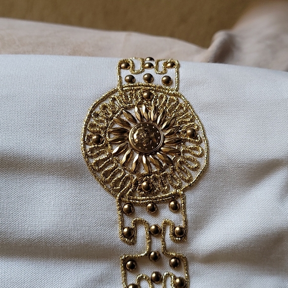 Ivory Giancarlo Ferrari blazer with gold braiding on sleeves and on front pocket - Picture 3 of 4